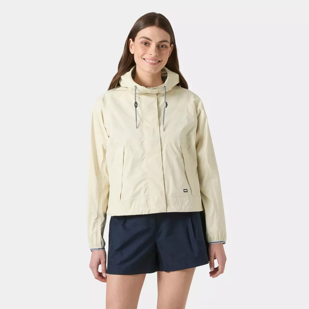 off-white hooded Helly Hansen jacket