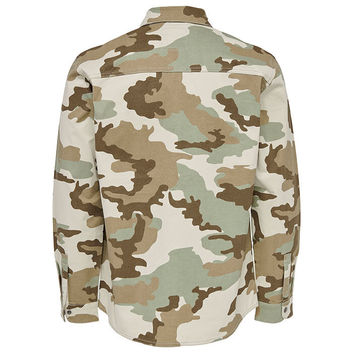 Men's Camo Shirt Jacket, Only & Sons