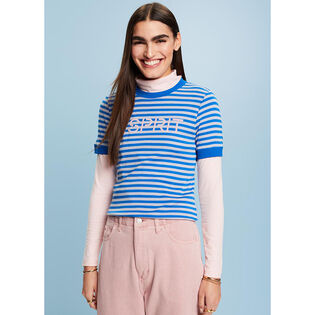 ESPRIT - Striped long sleeve top, organic cotton at our online shop