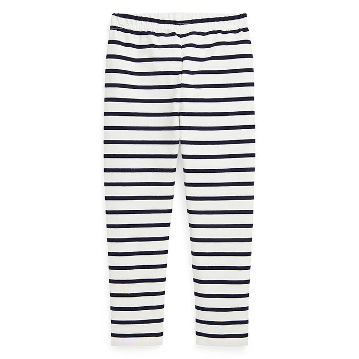 Girls' [5-6X] Striped Stretch Jersey Legging | Ralph Lauren Childrenswear |  Sporting Life Online