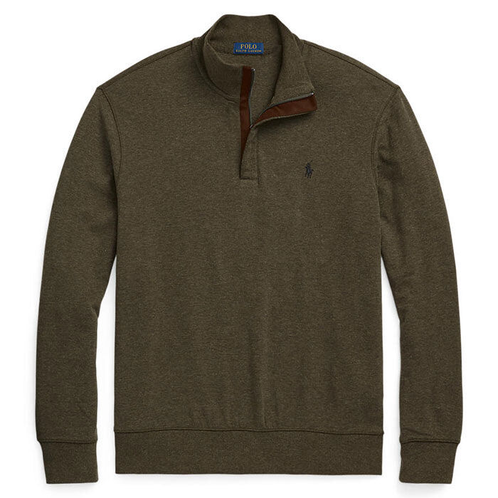 Men's Luxury Jersey Quarter-Zip Pullover Top