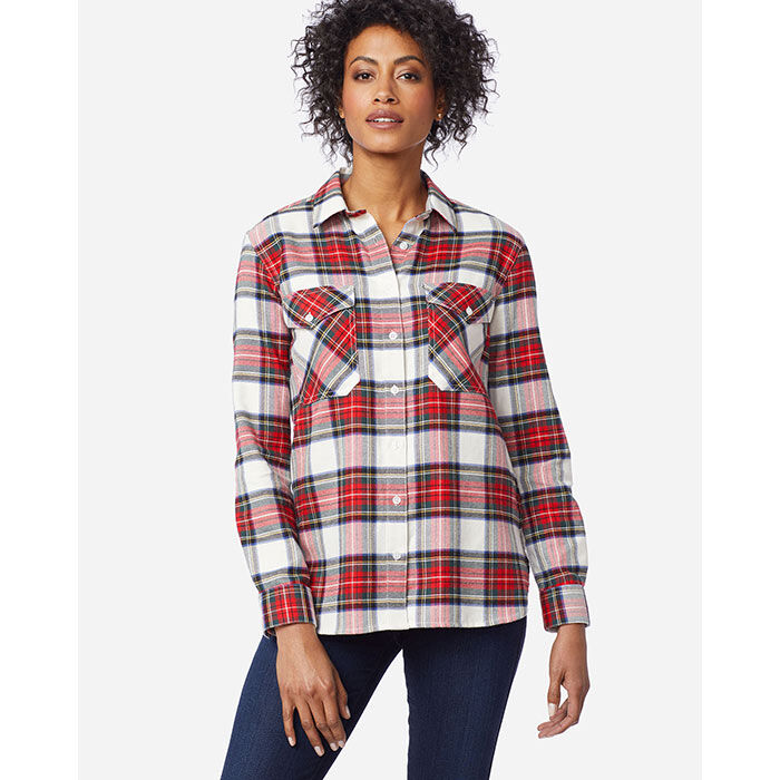 Women's Double-Brushed Flannel Elbow Patch Shirt | Sporting Life Online