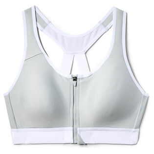 Women's Under Armour High Crossback Zip Sports Bra – WHITE – CSC