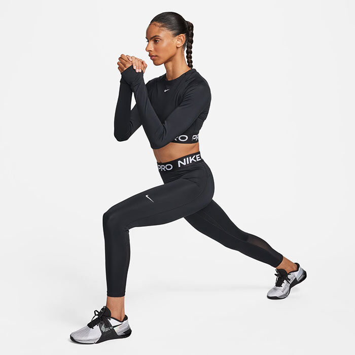 Nike FitDry Womens Crop Running Leggings Sz Small 4/6