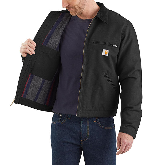 Men's Relaxed Fit Duck Blanket-Lined Detroit Jacket | Carhartt