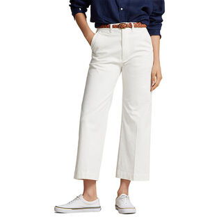 Pantalon chino à jambe large pour femmes