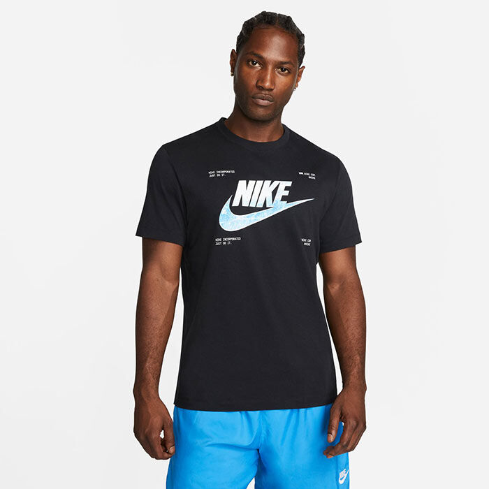 Nike Multi Futura logo T-shirt in black