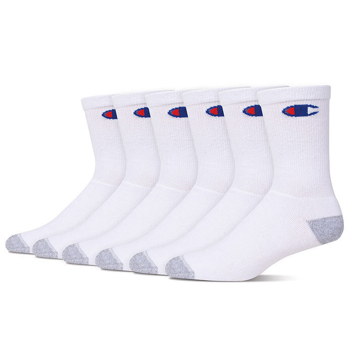 Champion, Underwear & Socks, Champion Double Dry Performance Mens White  Noshow Socks 6packch68white