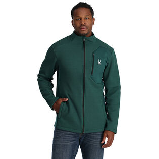 Spyder heavy weight knit fleece jacket men medium Rtl $150