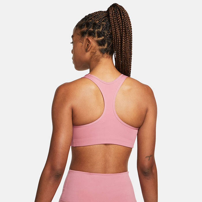 Nike Women's Pro Swoosh Medium Support Sports Bra Gray / Black