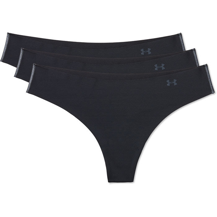 Women's Pure Stretch Thong (3 Pack), Under Armour