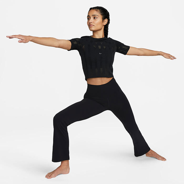 NEW NIKE [L] Women's PRO COOL Dri-Fit Yoga/Gym Capri/Tights-Black  725468-010