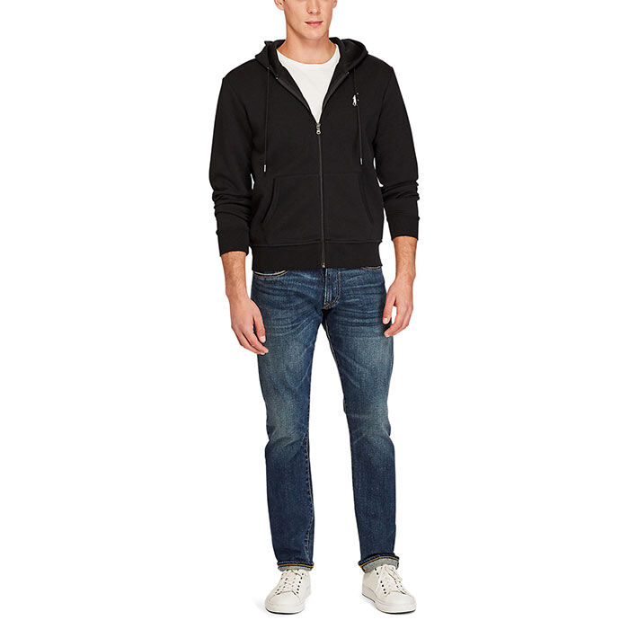 Matrix Men's Double Knit Full Zip Stretch Fleece Hoodie