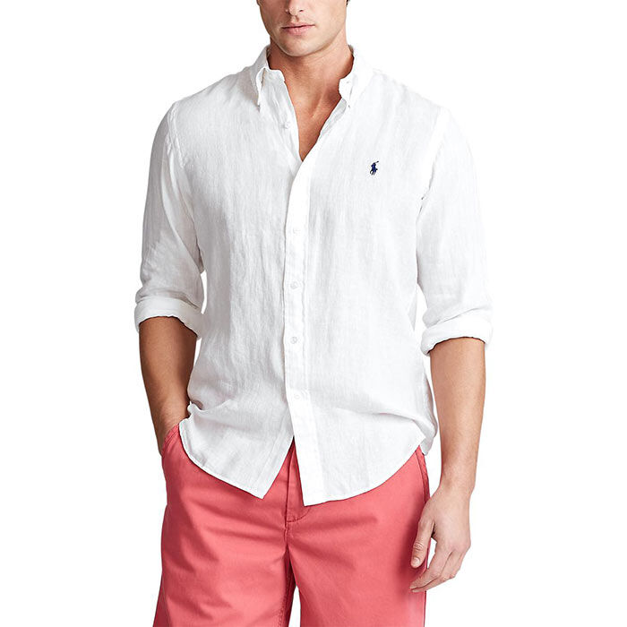 Men's Classic Fit Linen Shirt | Polo Ralph Lauren | Sporting Life