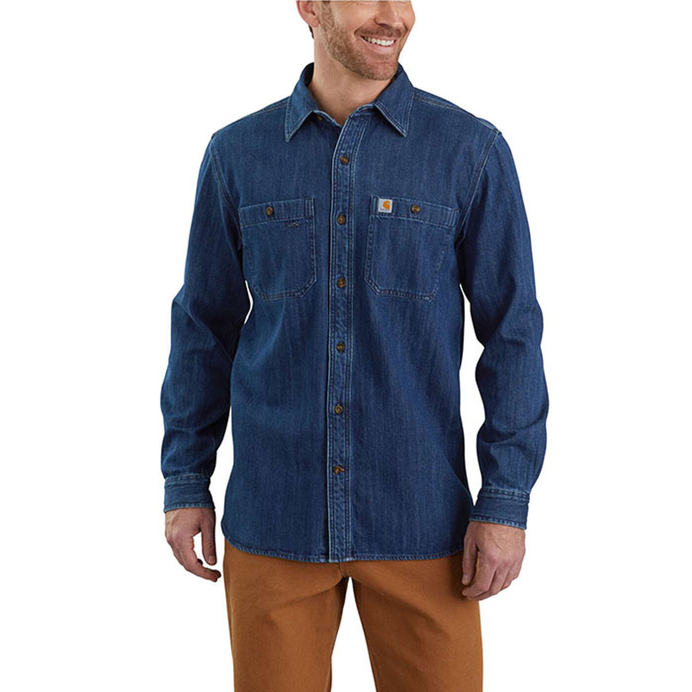 Men's Denim Long Sleeve Shirt | Carhartt | Sporting Life Online