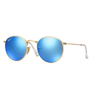 Round Metal Flash Lens Sunglasses