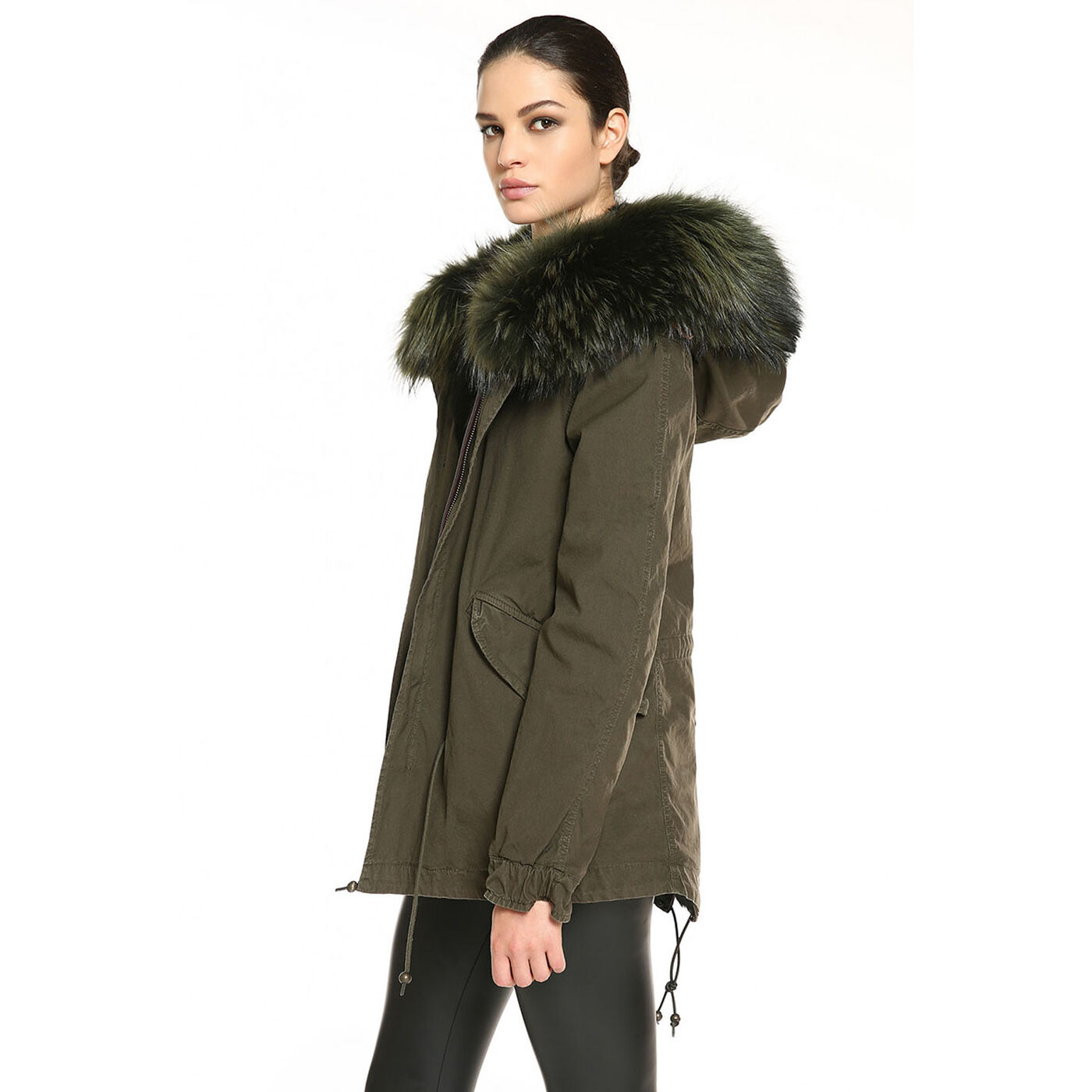 Women's Fur-Lined Canvas Army Mini Parka | Sporting Life Online