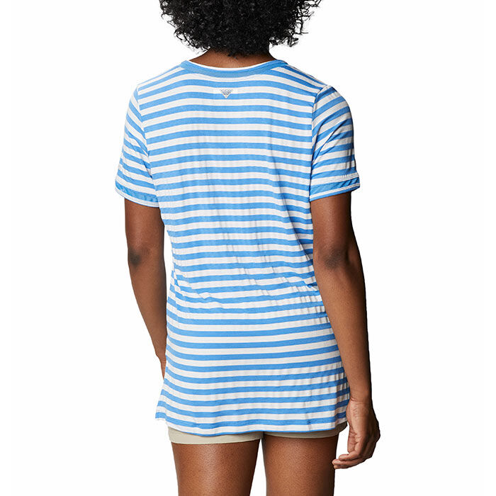 Columbia Women's PFG Slack Water Graphic Long Sleeve Shirt - S - White
