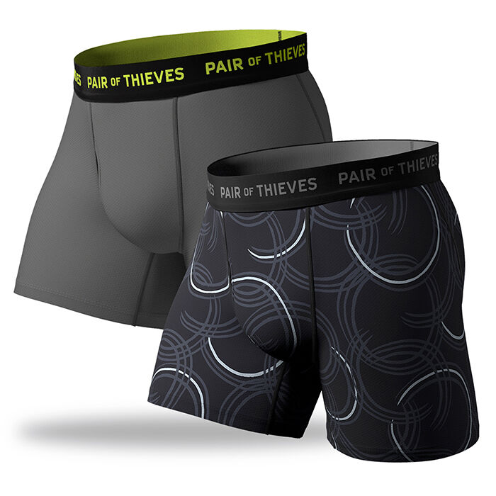 Buy Pair of Thieves men 2 pack super soft boxer brief white black