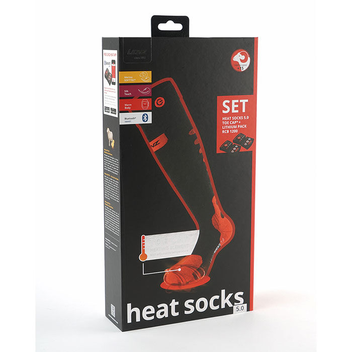 Calcetines calefactables mujer Lenz Heat Sock 1.0 + pilas rcB1200