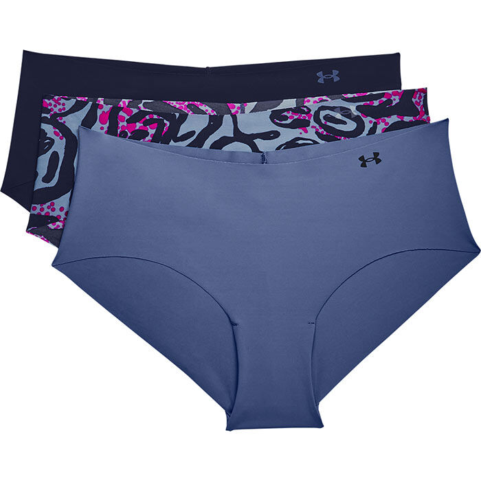 Women's Pure Stretch Printed Hipster Underwear (3 Pack), Under Armour