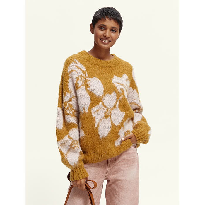 Women's Brushed Floral Sweater, Scotch & Soda