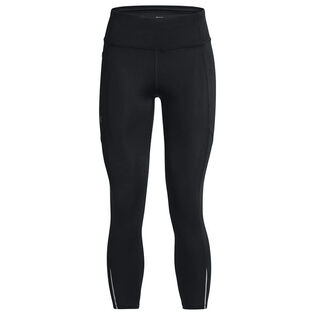 Under Armour Women's HeatGear Armour Branded WB Leggings , Black  (001)/White , Medium