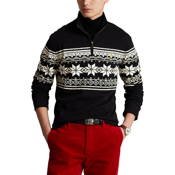 Men's Snowflake Estate-Rib Pullover Sweater | Polo Ralph Lauren | Sporting  Life Online